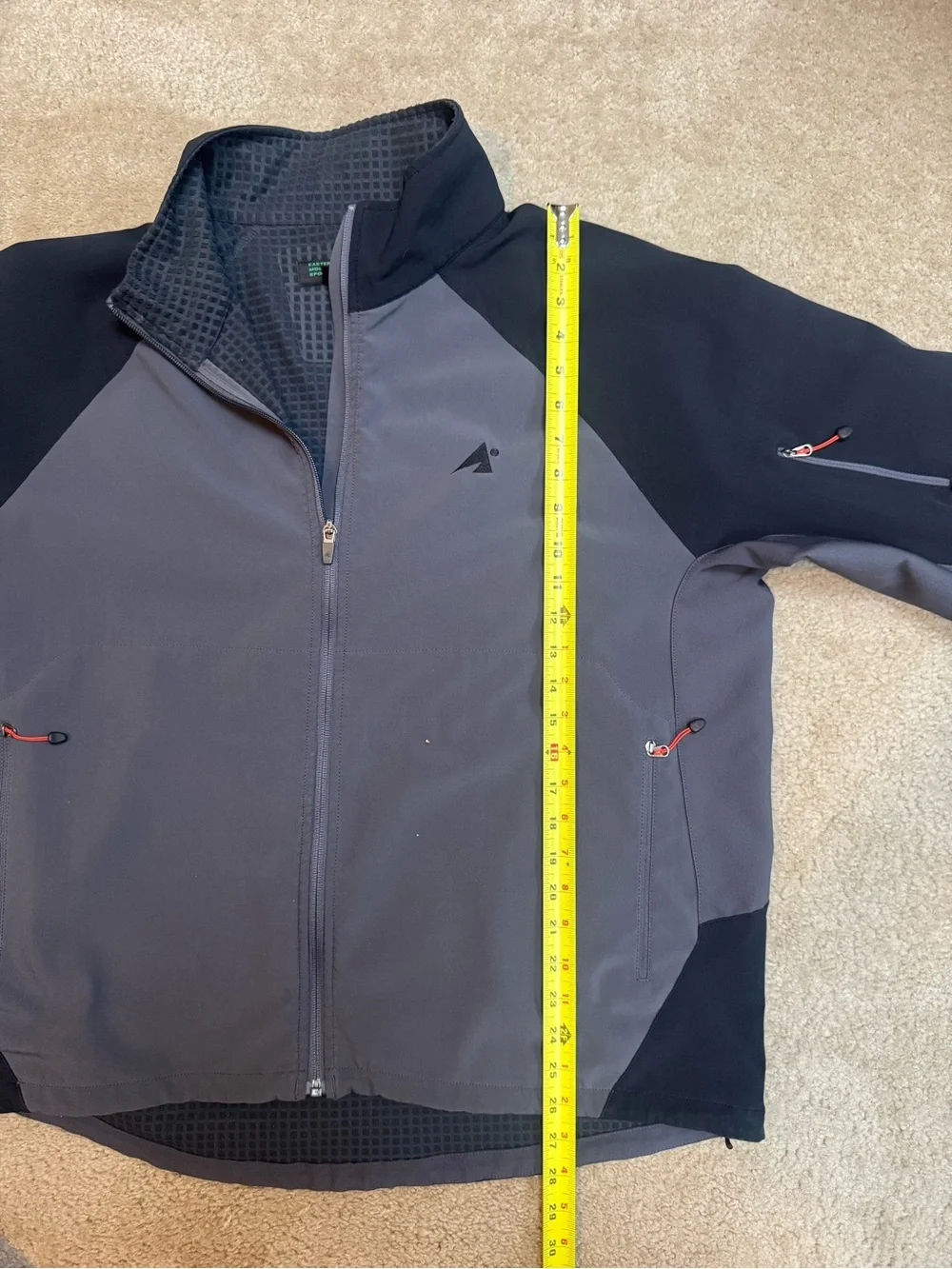 Men’s Sz XL Eastern Mountain Sports Two-Tone Gray & Black Lightweight Jacket